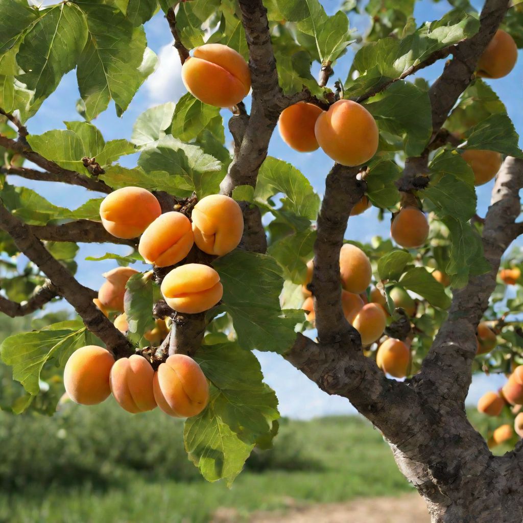 Фото Сонник абрикосы на дереве спелые